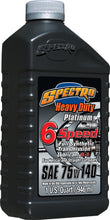 Load image into Gallery viewer, SPECTRO PLATINUM FULL SYN HD 6 SPEED 75W140 1 QT R.HDPG6