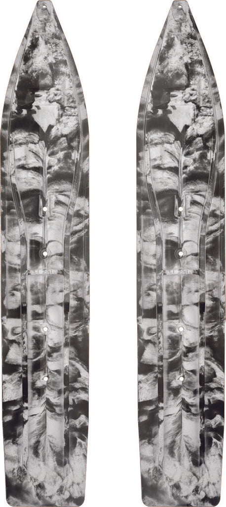 SLYDOG PR/ SLY DOG POWDERHOUND SKI 8" SWIRL BLACK/WHITE PH8SWRBLKWHT