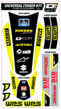 Load image into Gallery viewer, D'COR TRIM KIT YELLOW WPS UNIVERSAL FOR FULL SIZE MOTORCYCLES 15-40-102