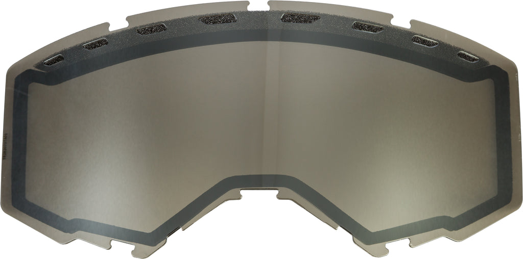 FLY RACING DUAL LENS WITH VENTS ADULT SILVER MIRROR/SMOKE FLB-022