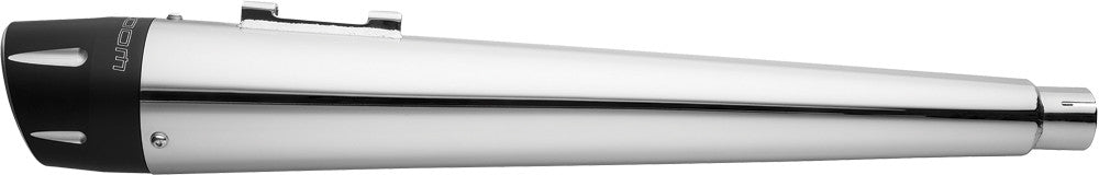 FREEDOM COMBAT SLIP-ON 4.5" CHROME W/BLACK TIP FLT HD00411