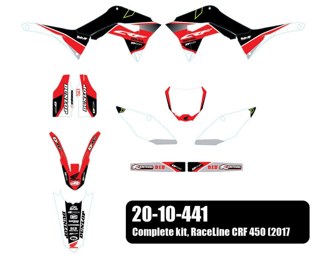 D'COR COMPLETE KIT RACELINE WHITE 20-10-441