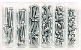 BOLT M6 EURO TORX FLANGE BOLT ASSORTMENT 100 PIECE KIT SV-M6EURO