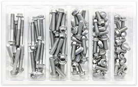 BOLT M6 EURO TORX FLANGE BOLT ASSORTMENT 100 PIECE KIT SV-M6EURO