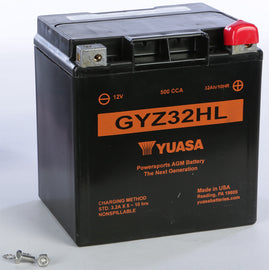 YUASA BATTERY GYZ32HL SEALED FACTORY ACTIVATED YUAM732GHL-atv motorcycle utv parts accessories gear helmets jackets gloves pantsAll Terrain Depot