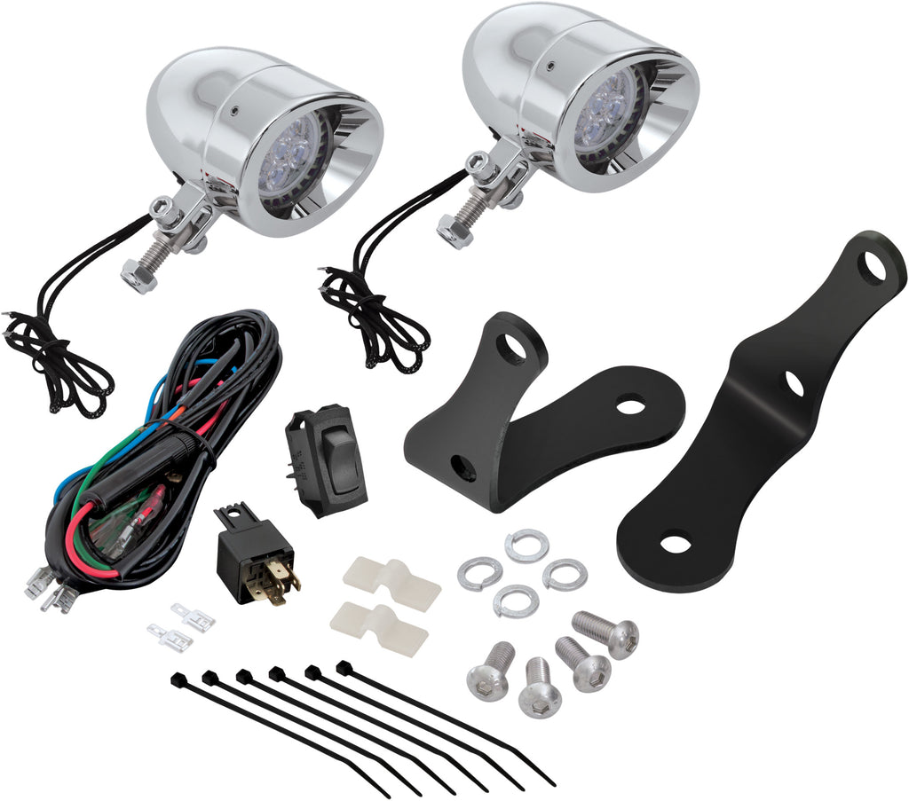 BIG BIKE PARTS FORGED BAR 2 3/8" LED SPOT VICTORY '10-UP 30-109L