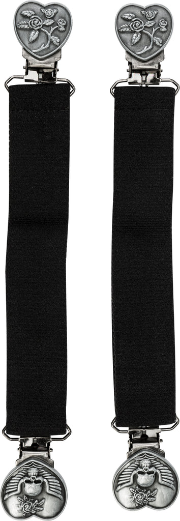 RYDER CLIPS RYDER STRAPS HEART/SKULL SIDE TO SIDE CLIP TYPE/PR RS-HS