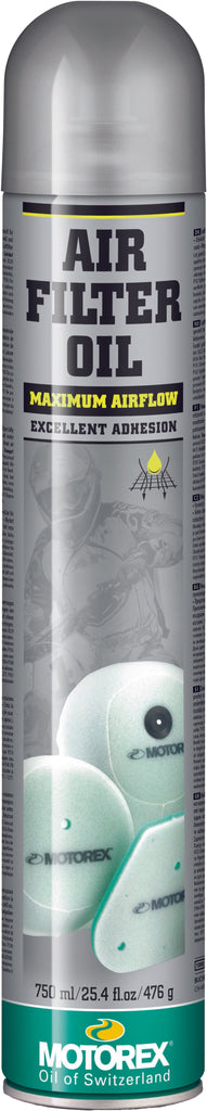 MOTOREX AIR FILTER OIL SPRAY 750ML 102382