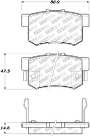 StopTech Street Select Brake Pads - Rear
