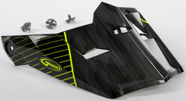 GMAX VISOR W/SCREWS COLFAX MX-46Y BLACK/HI-VIS YEL YS-YL G046888