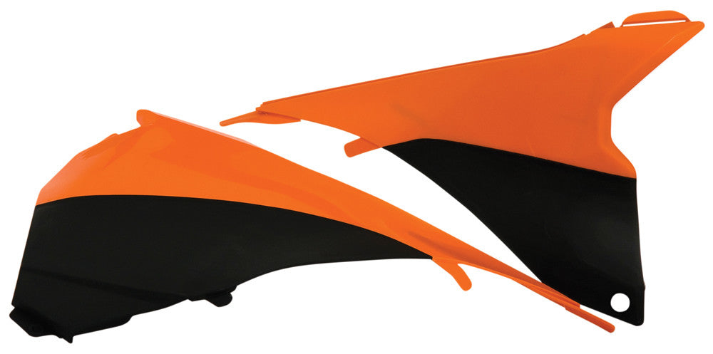 ACERBIS AIRBOX COVER BLACK/FLUORESCENT ORANGE 2314294617-atv motorcycle utv parts accessories gear helmets jackets gloves pantsAll Terrain Depot