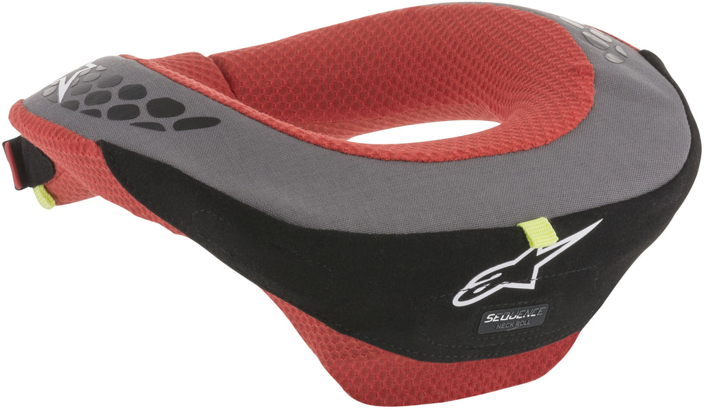 ALPINESTARS YOUTH SEQUENCE NECK SUPPORT BLACK/RED YL/YX 6741018-13-L/X