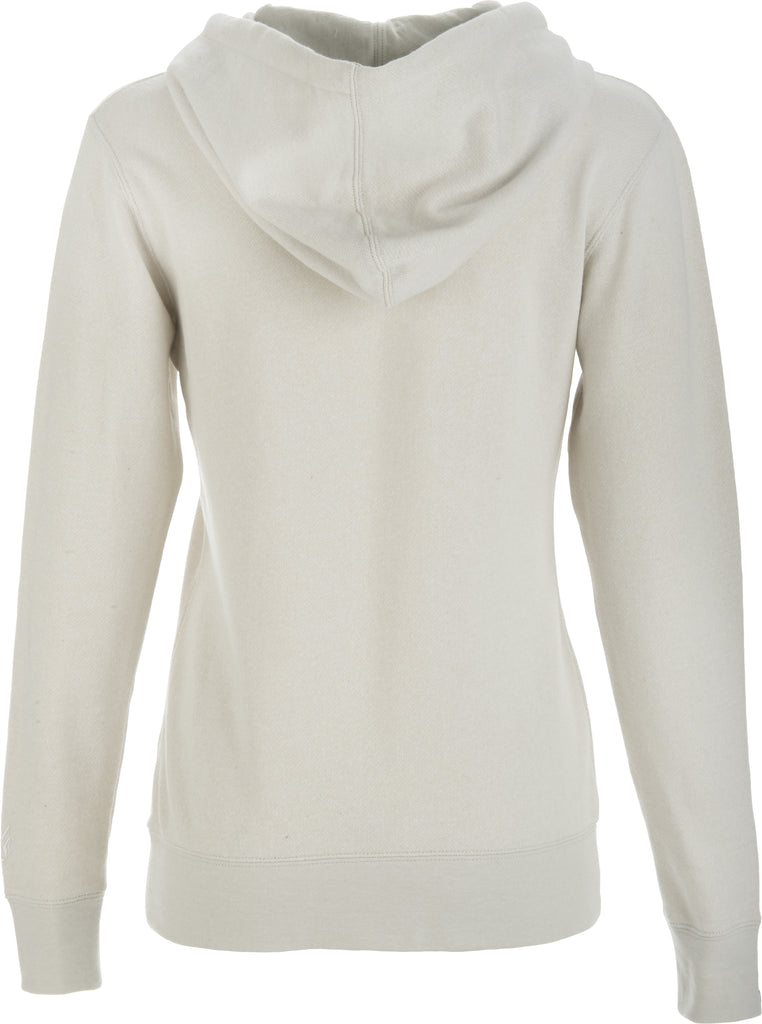 FLY RACING FLY WOMEN'S CORPORATE ZIP UP HOODIE IVORY SM 358-5094S