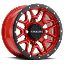 Load image into Gallery viewer, RACELINE KRANK 4/110 14X7 5+2 (+10MM) BLACK/RED A94R-47011+10