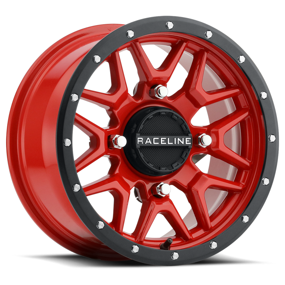 RACELINE KRANK 4/137 14X7 5+2 (+10MM) BLACK/RED A94R-47037+10