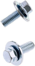 Load image into Gallery viewer, BOLT 8MM HEX HEAD FLANGE BOLT 6X1.0X16MM W/16MM WASHER 10/PK 024-11616
