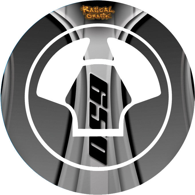 RASCAL GRAFIK GAS CAP PROT KAW NINJA 650/ER6N GREY RA36703