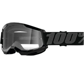100% Strata 2 Motocross & Mountain Bike Goggles - MX and MTB Racing Protective Eyewear