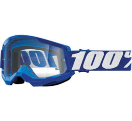 100% Strata 2 Motocross & Mountain Bike Goggles - MX and MTB Racing Protective Eyewear