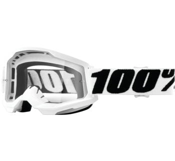 100% Strata 2 Motocross & Mountain Bike Goggles - MX and MTB Racing Protective Eyewear