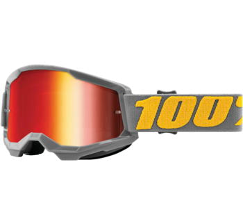 100% Strata 2 Motocross & Mountain Bike Goggles - MX and MTB Racing Protective Eyewear