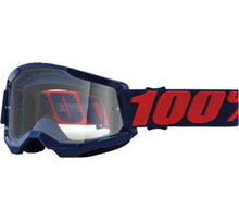 Load image into Gallery viewer, 100% Strata 2 Motocross &amp; Mountain Bike Goggles - MX and MTB Racing Protective Eyewear