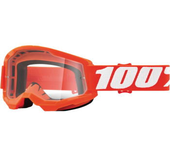 100% Strata 2 Motocross & Mountain Bike Goggles - MX and MTB Racing Protective Eyewear