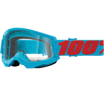 100% Strata 2 Motocross & Mountain Bike Goggles - MX and MTB Racing Protective Eyewear