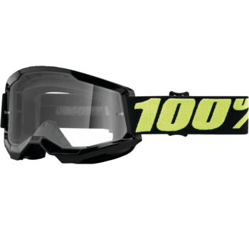 100% Strata 2 Motocross & Mountain Bike Goggles - MX and MTB Racing Protective Eyewear