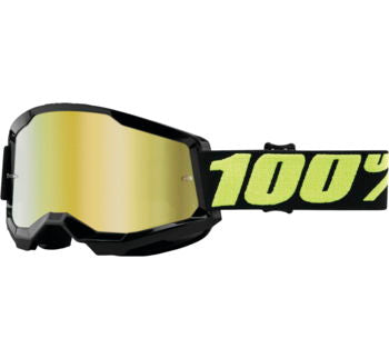 100% Strata 2 Motocross & Mountain Bike Goggles - MX and MTB Racing Protective Eyewear