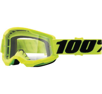 100% Strata 2 Motocross & Mountain Bike Goggles - MX and MTB Racing Protective Eyewear