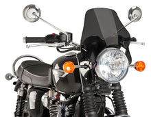 Load image into Gallery viewer, PUIG WINDSCREEN NAKED HEADLIGHT MOUNT DARK SMOKE 0869F
