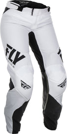 FLY RACING WOMEN'S LITE RACE PANTS WHITE/BLACK SZ 24 191361057878