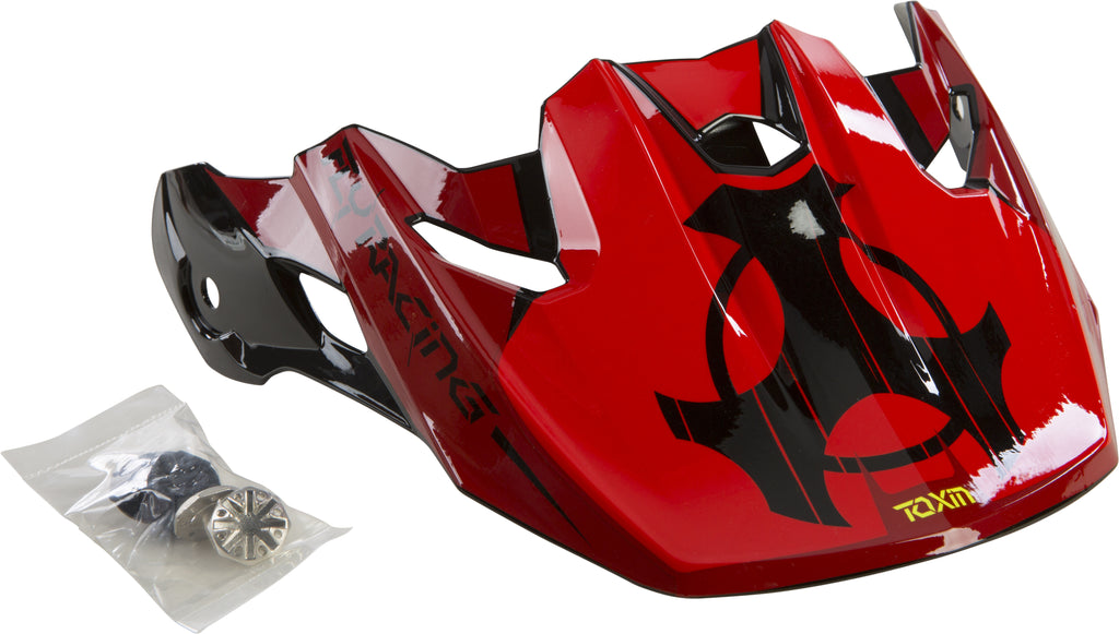 FLY RACING TOXIN ORIGINAL YOUTH VISOR RED/BLACK 73-88021Y