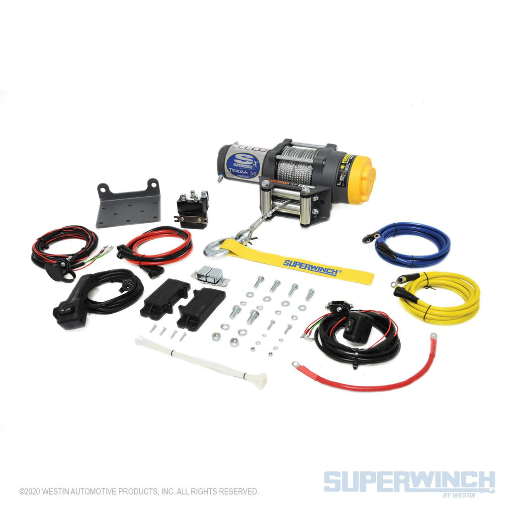 SUPERWINCH TERRA 35 12V ATV/UTV WINCH - STEEL ROPE - 1135220