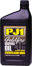 Load image into Gallery viewer, PJ1 GOLDFIRE SYNTHETIC BLEND MOTOR OIL 4T 10W-40 LITER 11933