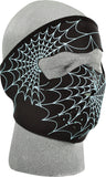 ZAN FULL FACE MASK GLOW IN THE DARK SPIDERWEB WNFM057G