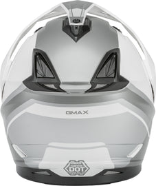 GMAX GM-11 DUAL-SPORT SCUD HELMET WHITE/GREY LG G1113246