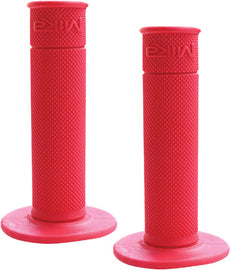 MIKA METALS 50/50 WAFFLE GRIPS (RED) GRIPS-RED-atv motorcycle utv parts accessories gear helmets jackets gloves pantsAll Terrain Depot