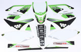 D'COR KAWASAKI RACELINE GRAPHICS COMPLETE KIT WHITE 20-20-455