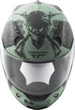 Load image into Gallery viewer, FLY RACING REVOLT LIBERATOR HELMET MATTE BLACK/GREEN XS 73-8374-1