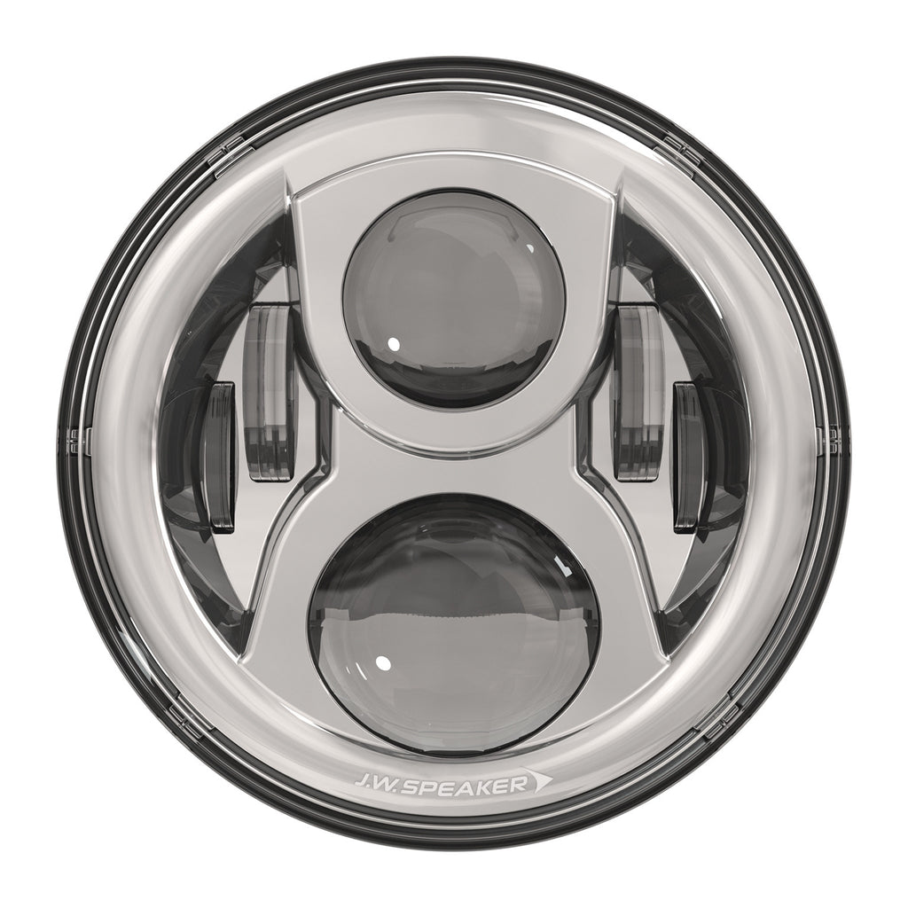 JW SPEAKER 8700 EV2-S HEADLAMP 7" CHR BEZEL W/MOUNT RING 554991