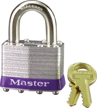 Load image into Gallery viewer, MASTER LOCK LAMINATED STEEL PADLOCK 1.75" 1D