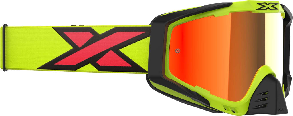 EKS BRAND OUTRIGGER FLO YELLOW/BLACK/FIRE RED MIRROR 067-60160
