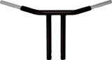 WILD 1 PHYSCO CHUBBY DRAG BAR 12.0 STRAIGHT RISERS SATIN BLK WO564B