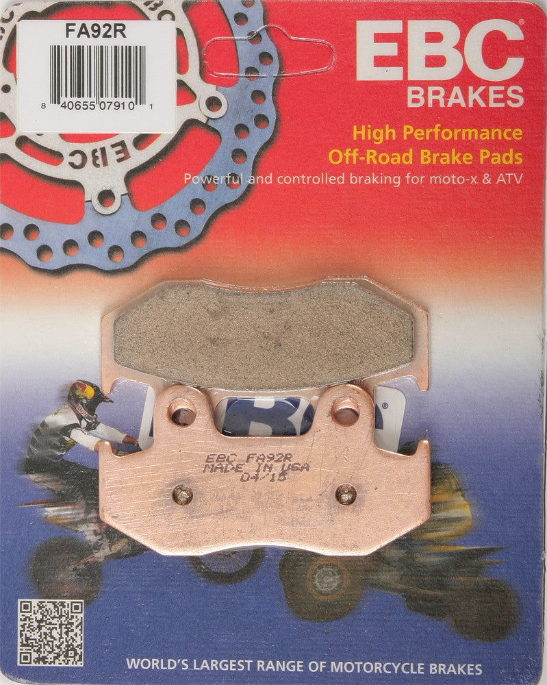 EBC BRAKE PADS FA92R-atv motorcycle utv parts accessories gear helmets jackets gloves pantsAll Terrain Depot