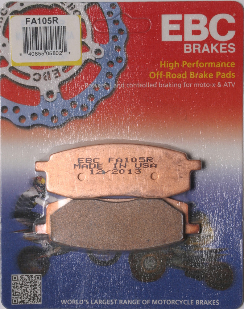 EBC BRAKE PADS FA105R-atv motorcycle utv parts accessories gear helmets jackets gloves pantsAll Terrain Depot