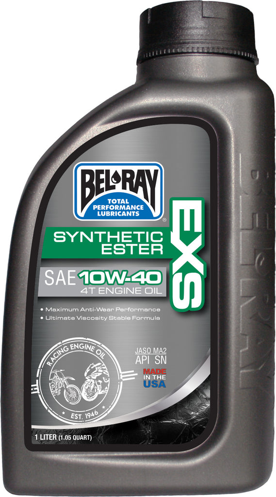 BEL-RAY EXS FULL SYNTHETIC ESTER 4T ENGINE OIL 10W-40 1LT 99161-B1LW