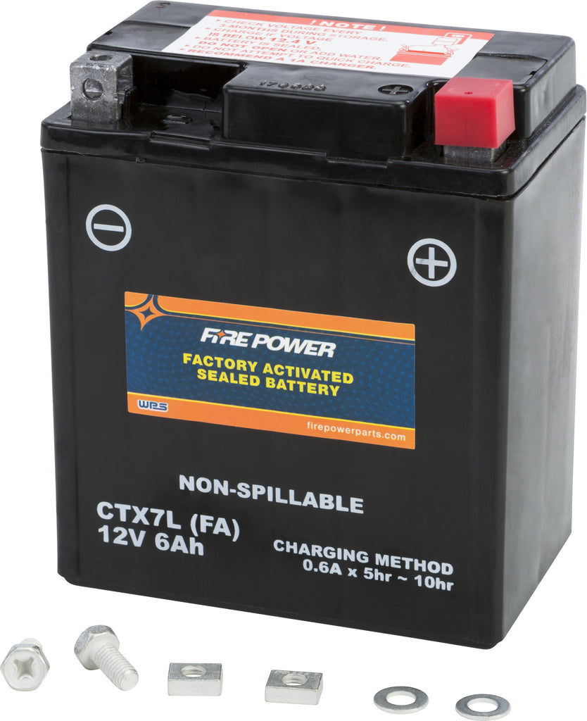 FIRE POWER BATTERY CTX7L SEALED FACTORY ACTIVATED CTX7L-BS (FA)