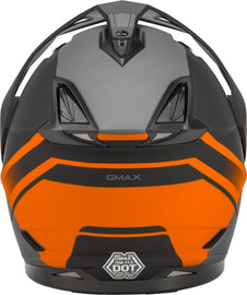 GMAX GM-11 DUAL-SPORT SCUD HELMET MATTE BLACK/ORANGE/GREY XS G1113133